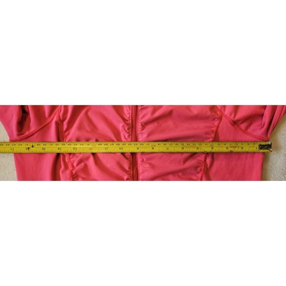 Victorias Secret VSX Sport Small Knockout Jacket Hot Pink Zip Ruched Thumb Holes - Picture 13 of 15